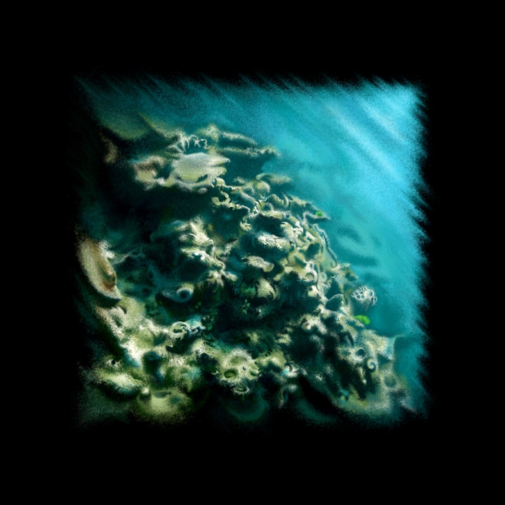 Digital Painting “Tunnelvisions/DeadCoralReef2”, 2015