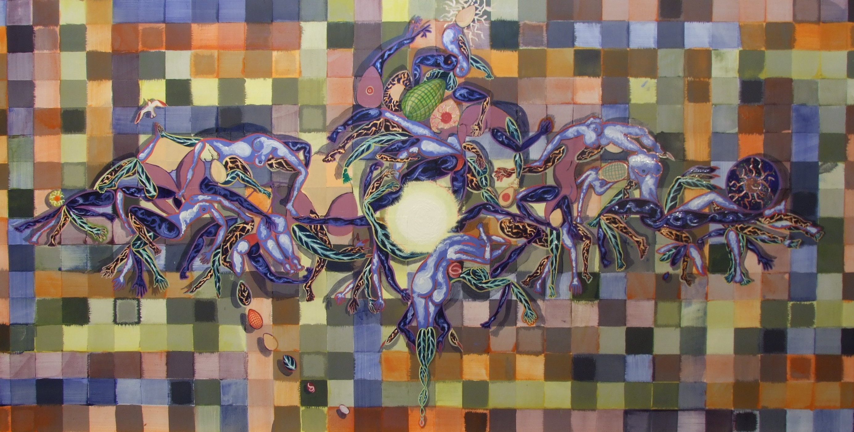 The Fourth Dimension , 2010. Gesso, Tempera and oil-paint on panel