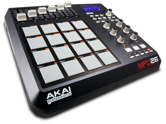 akai-mpd26-midi-pad-controller