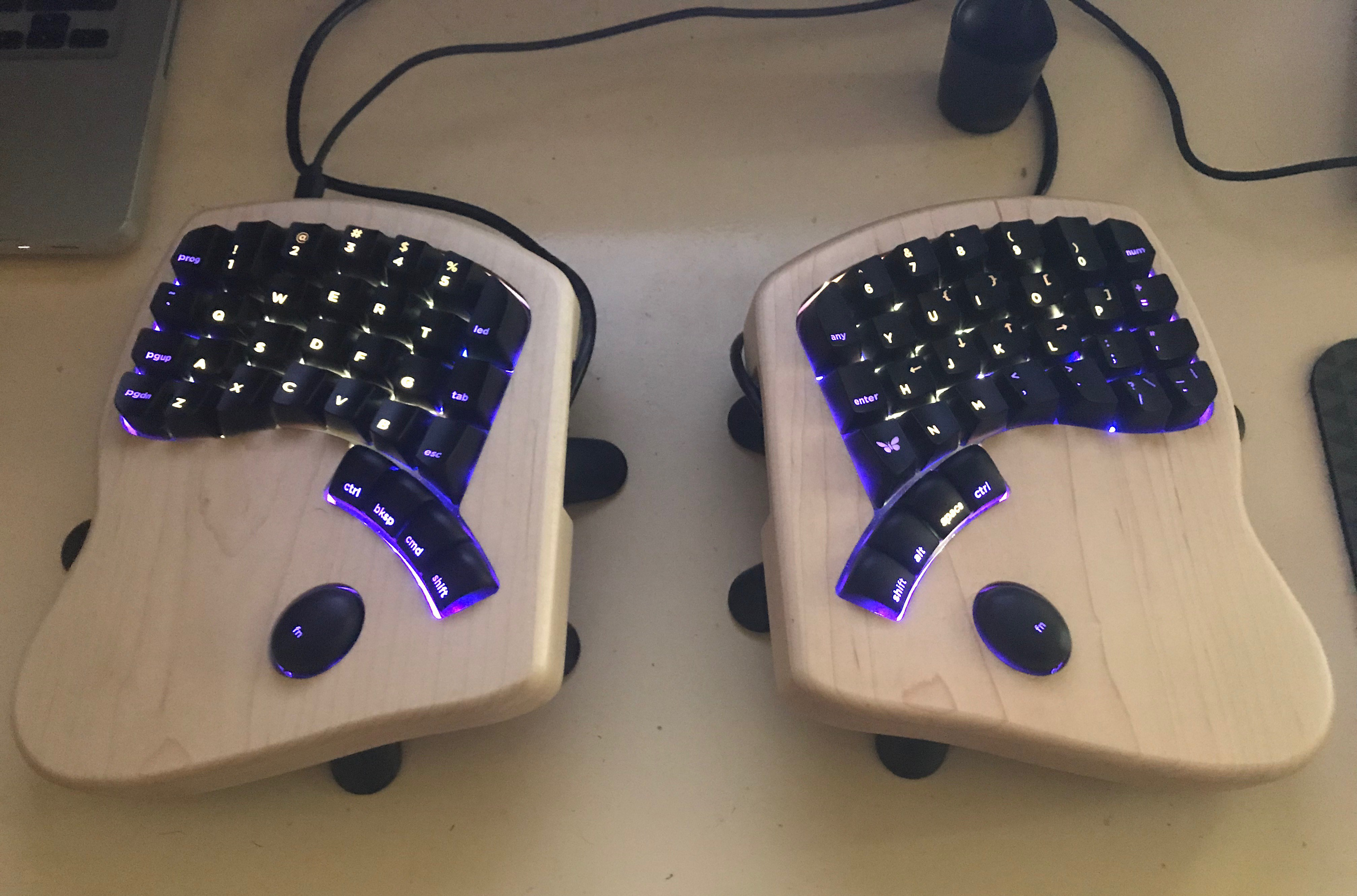 Keyboardio Model01 split ergonomic keyboard