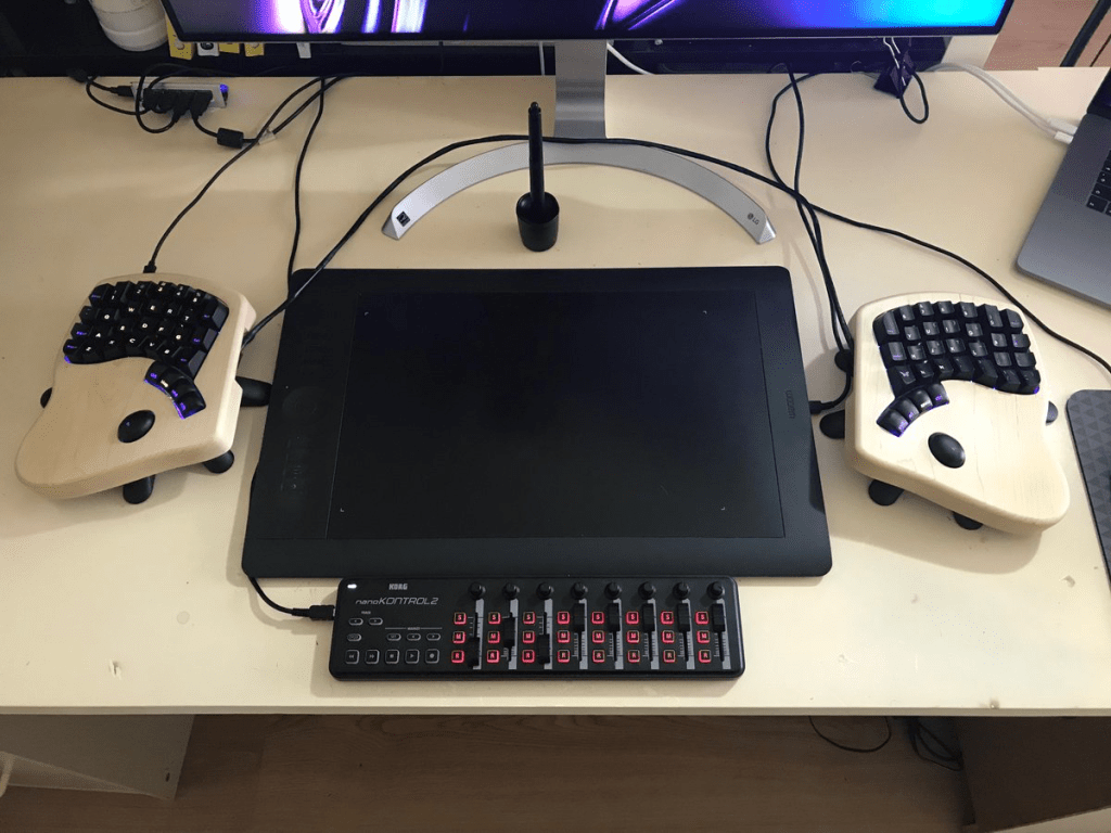 How to use a MIDI controller to control brush sizes in Blender with REAL sliders!