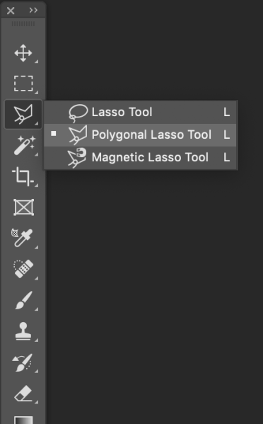 PolygonalLassoToolBarLocationPhotoshop