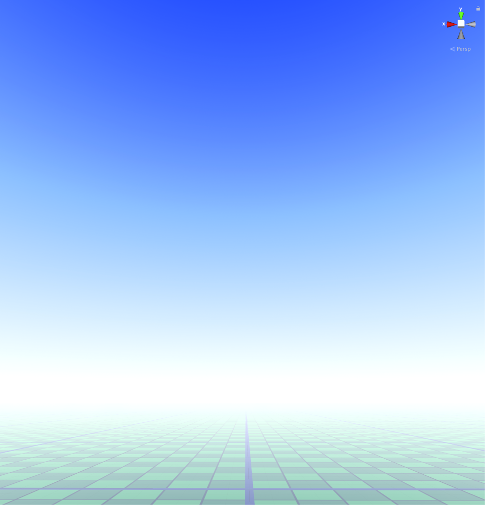 Image of the shader graph skybox node setup that creates a gradient in the sky from three color properties used in the scene.