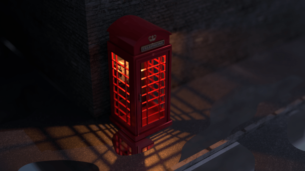 UK Telephone Booth (3D-Model)